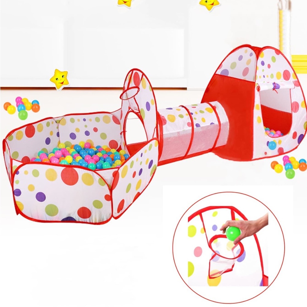 Kids Christmas toy tent with ball bit